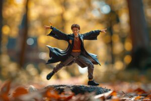 Achetez votre figurine Harry Potter sur son balai - Découvrez le Nimbus 2000